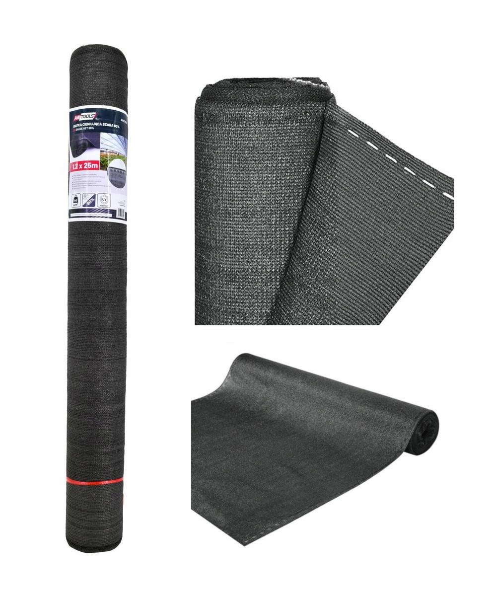 

Awtools Siatka Cieniująca 140g 1,2*25m Szara Uv 80