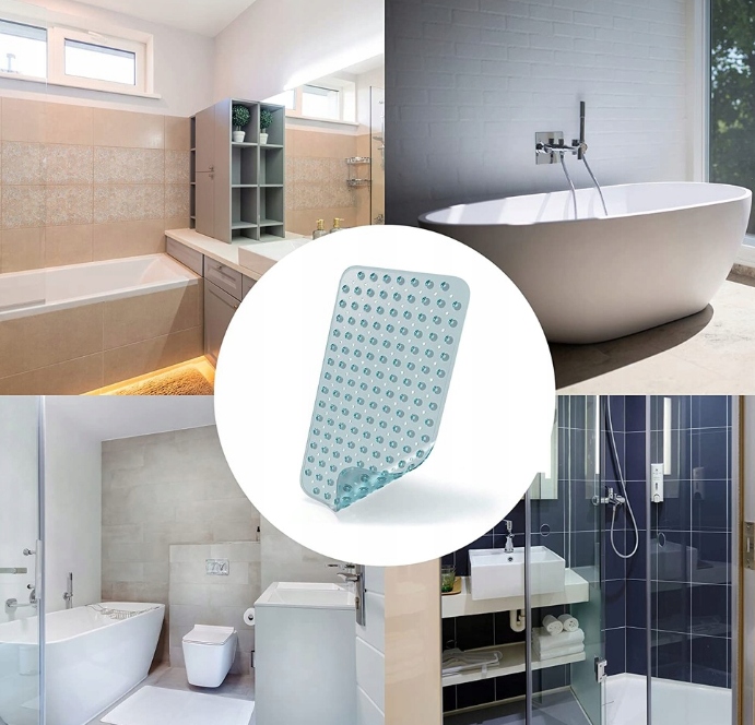 ANTYPOŚLIZGOWA MATA Wkładka do wanny PRZYSSAWKI Niemcy Kod producenta 045