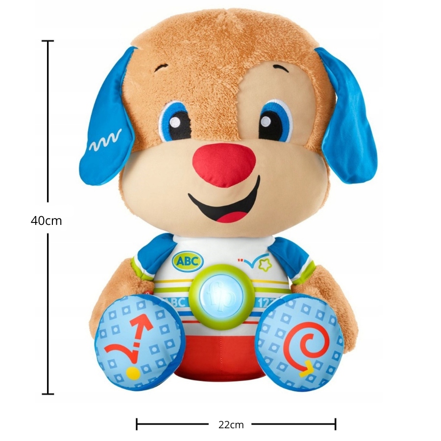 WIELKI SZCZENIACZEK UCZNIACZEK FISHER PRICE ZABAWKA INTERAKTYWNA NA PREZENT Materiał plastik tkanina inny