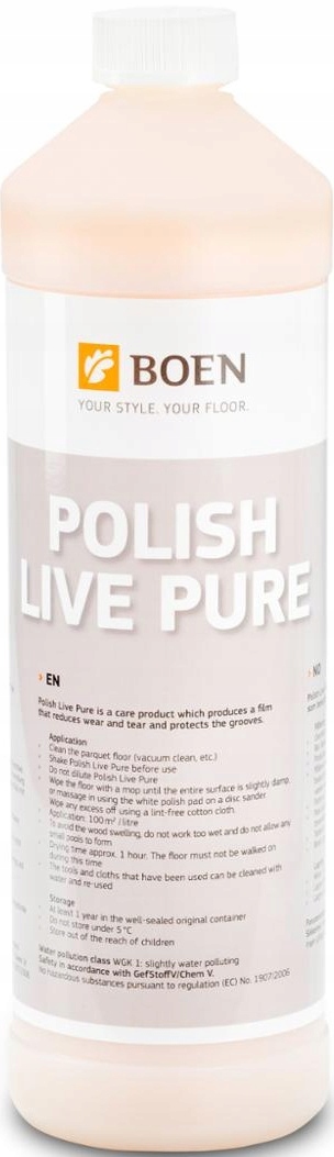 Levně Boen Polish Live Pure 1L – pro péči a osvěžení podlahy