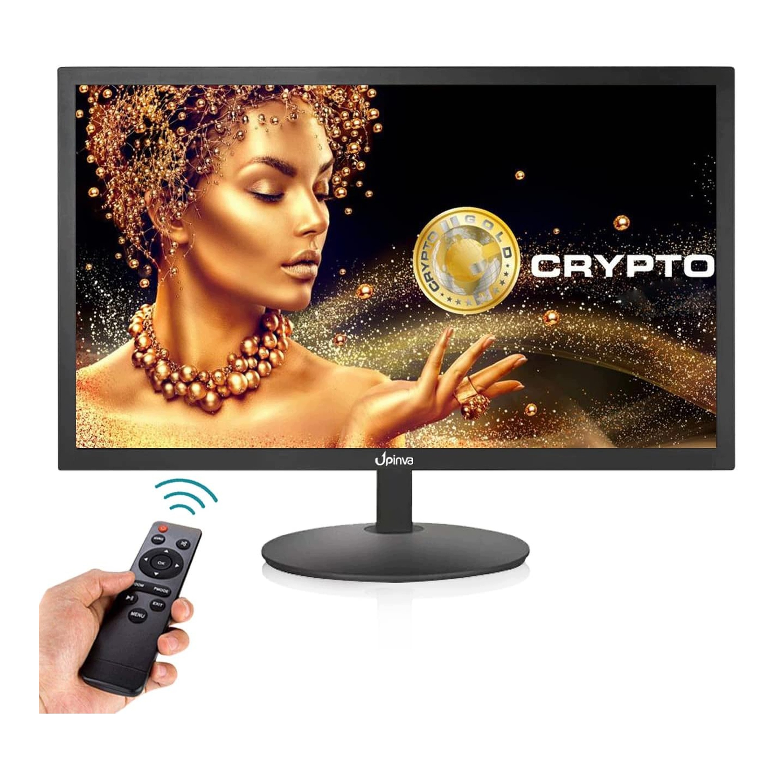 19-PALCOVÝ Monitor S Obrazovkou Pre Bezpečnostné Kamery Cctv Upinva Hdmi Av