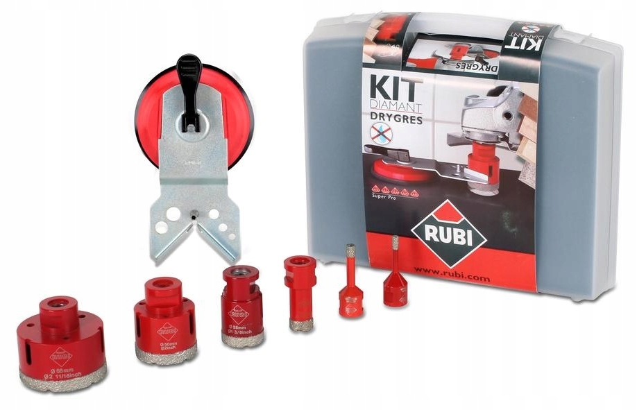 Sada 6 korunkových vrtáků korunkový vrták Drygres 6-68 mm (50996) Rubi