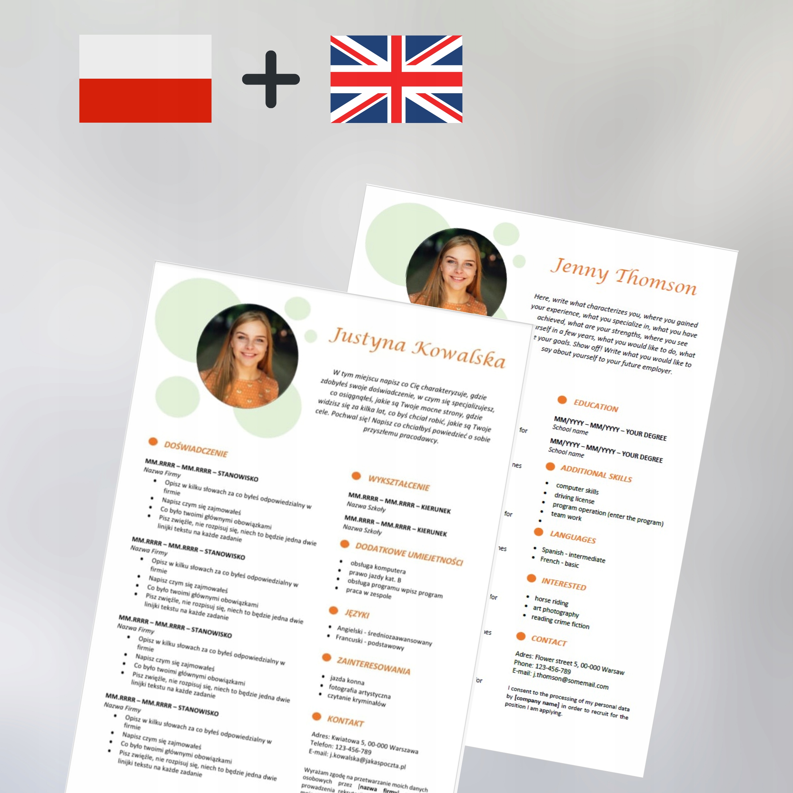 2/22/CV Edytowalny Szablon CV w MS Word PL + ENG