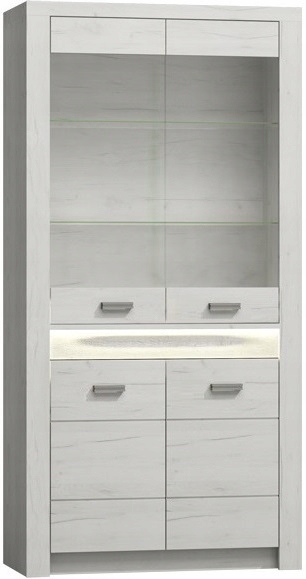 meble witryna duża regał zamykany szybą Indiana 03