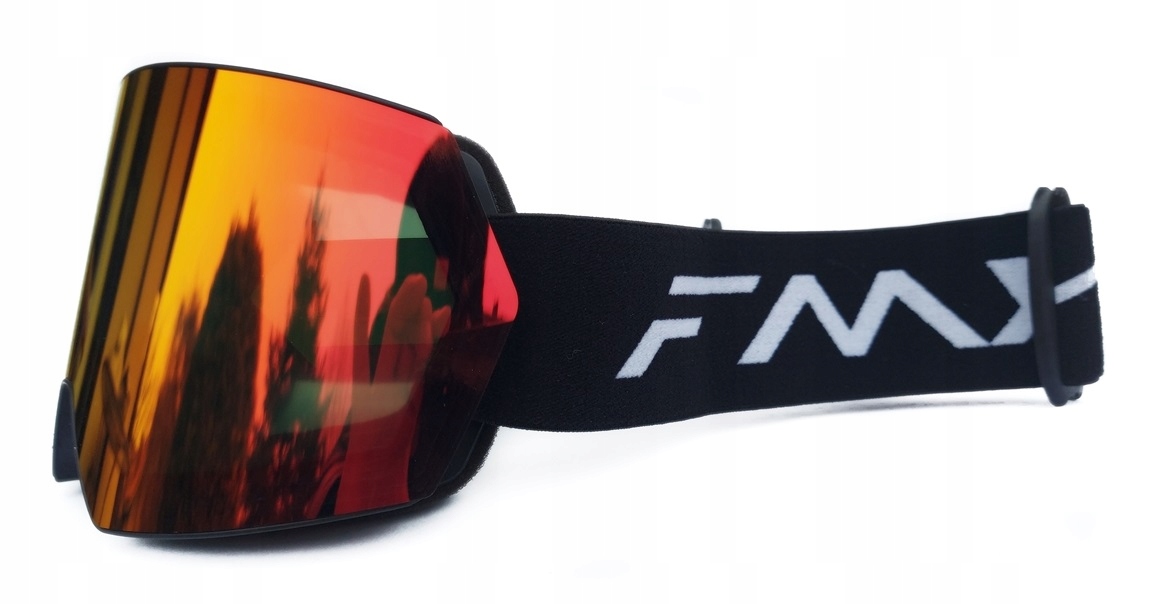 GOGLE NARCIARSKIE SNOWBOARDOWE 4Fun CZERWONE dla kobiet i mężczyzn Model GOG-201 Pro