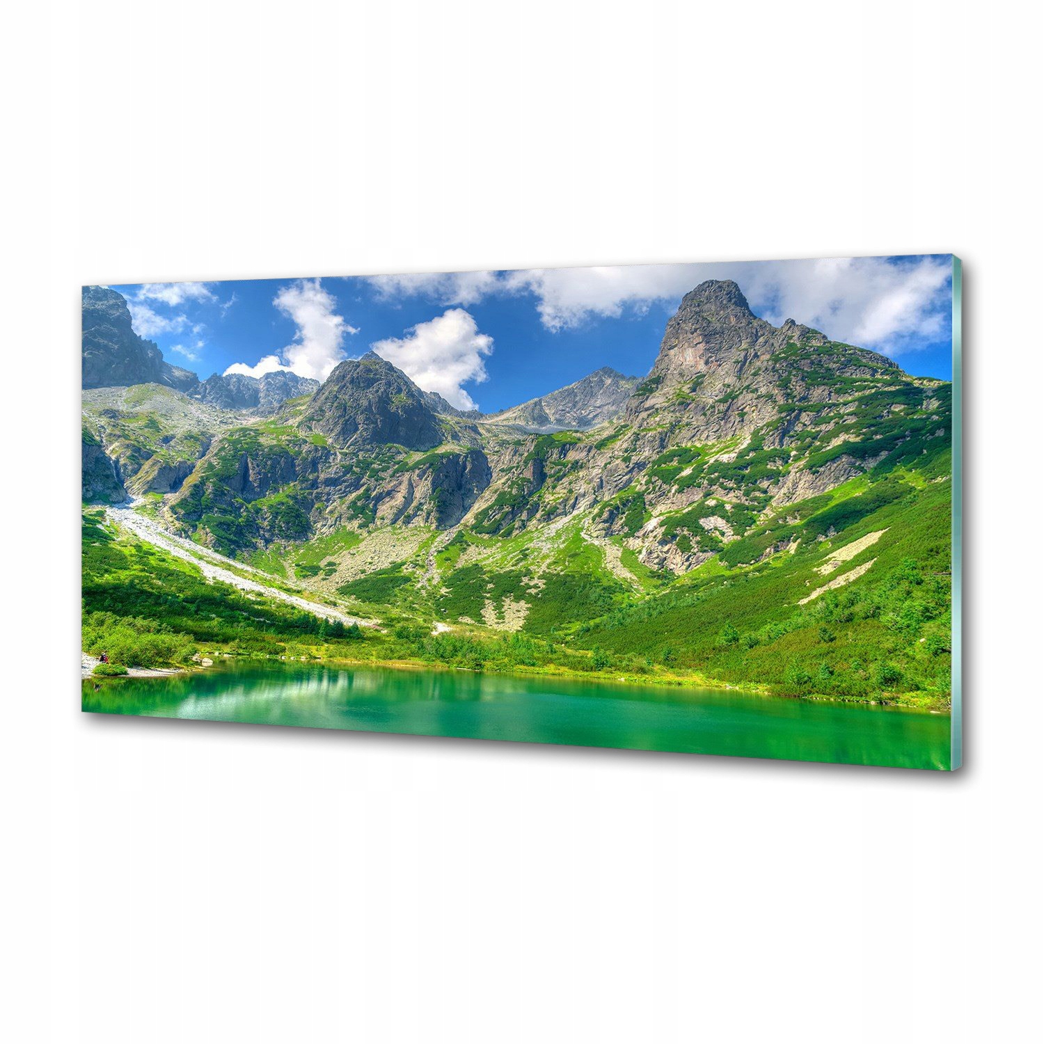 Panel do kuchyne Jazero v horách 100 x 50 cm Lepidlo