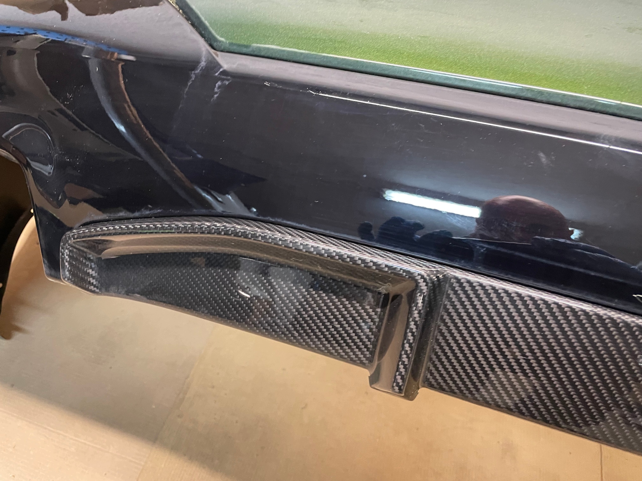 bumper rear part 6 X PDC + CARBON complete BMW 4 G22 G23 M440iX C4E IDEAL