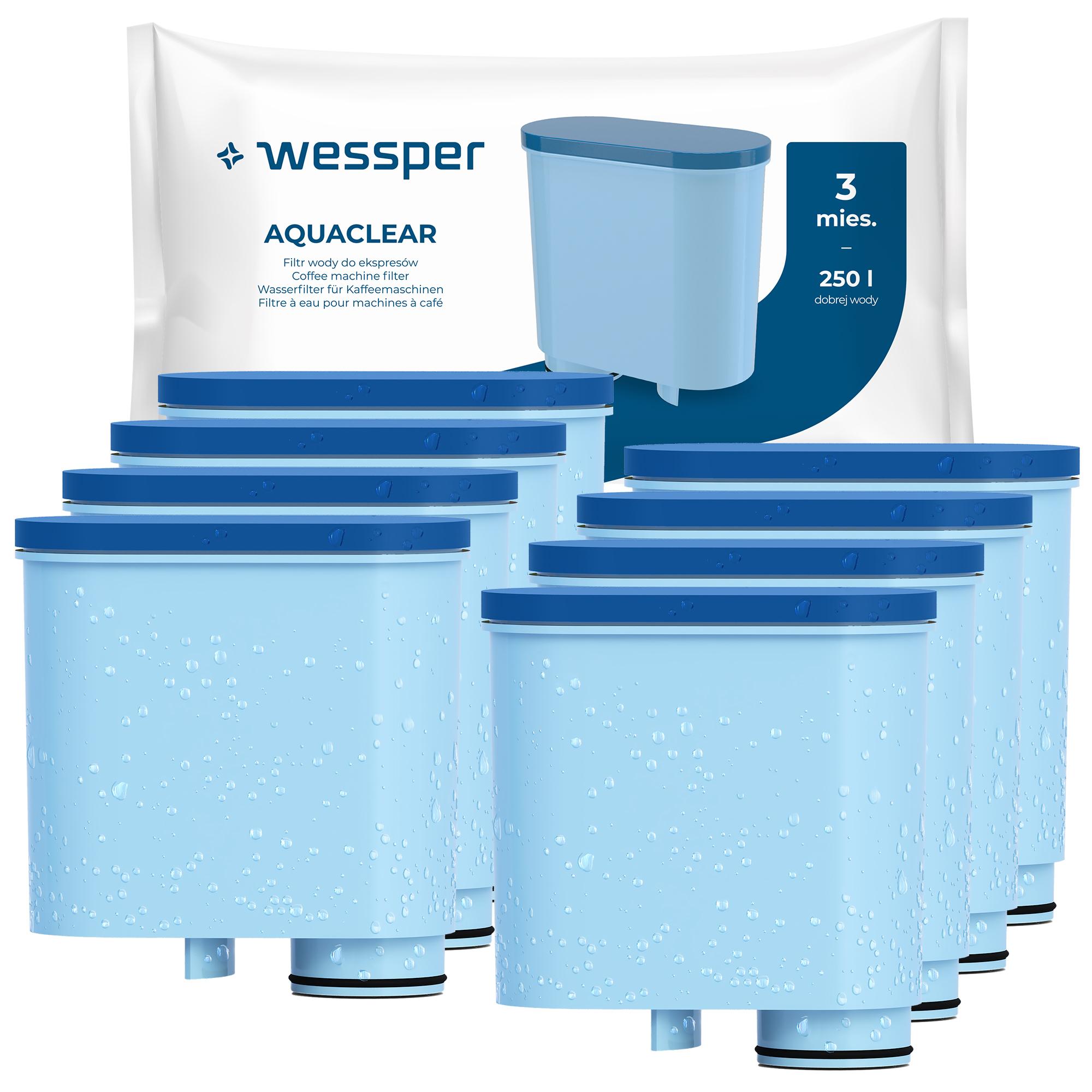 8x filtr Wessper pro kávovar Saeco Philips Latte Go se systémem AquaClean