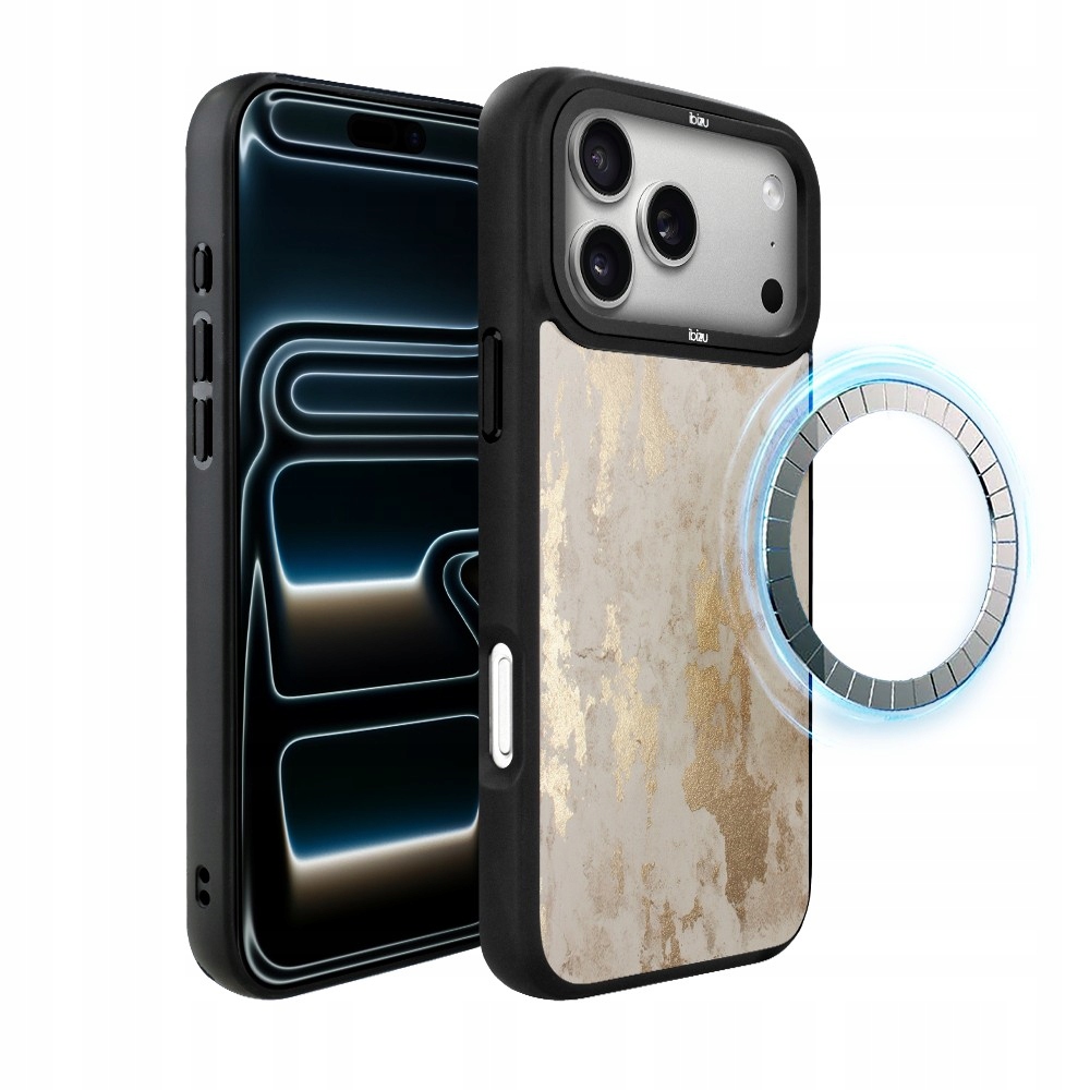 Pouzdro pro iPhone 17 Pro Max Ibizu DropGuard Matt s MagSafe, šampaňské zlato