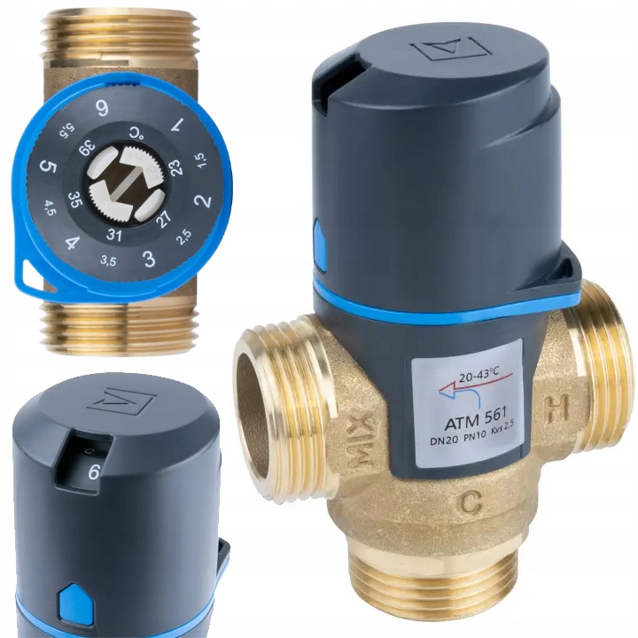 Termostatický Miešací Ventil Atm 561 1 Palcov 20-43°C Kvs 2,5 m³/h Afriso