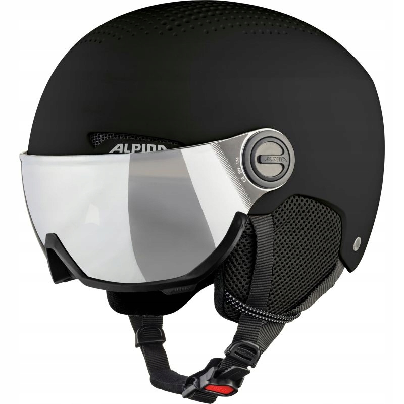 Lyžařská přilba Alpina Arber Visor Q Lite Black Matt 54-58