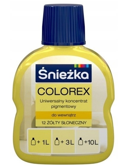 

Colorex Śnieżka Pigment Do Farb 100ml Żółty Słone.