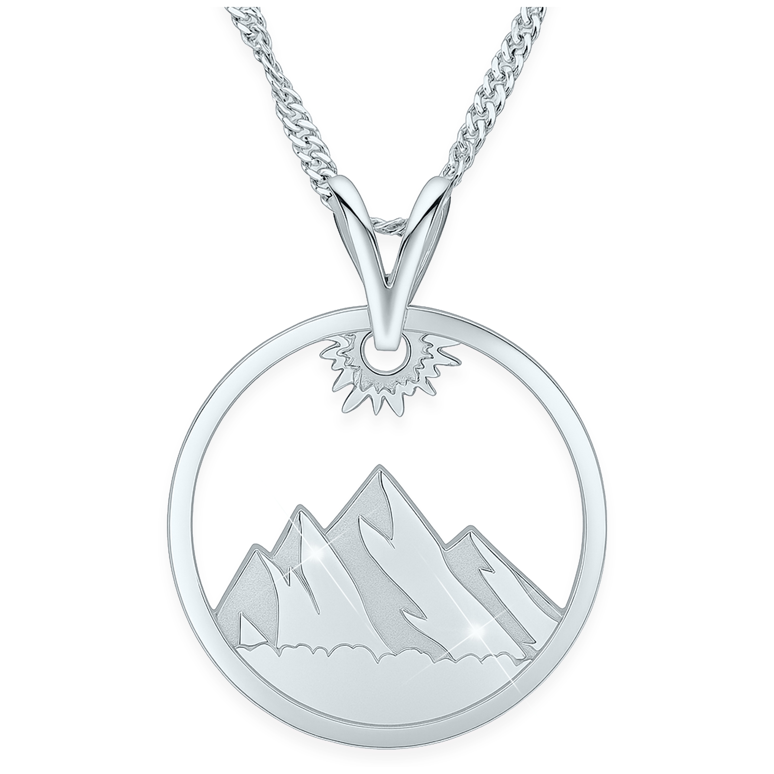 Stříbrný náhrdelník Hory Příroda Srdce Tatry Zakopané Láska Stříbro 925