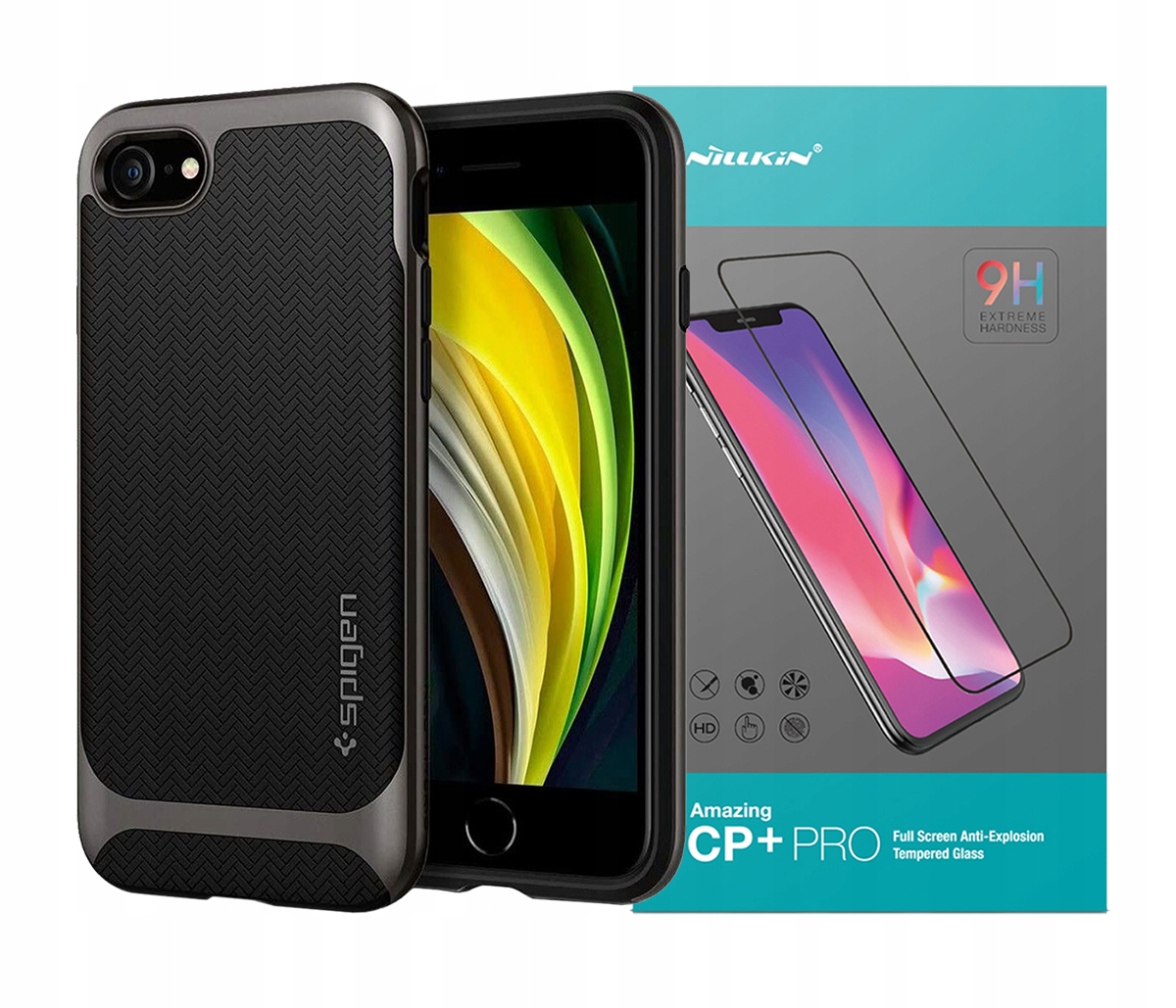 

Spigen Etui Do Iphone 7/8/SE 2020 + Szkło Nillkin