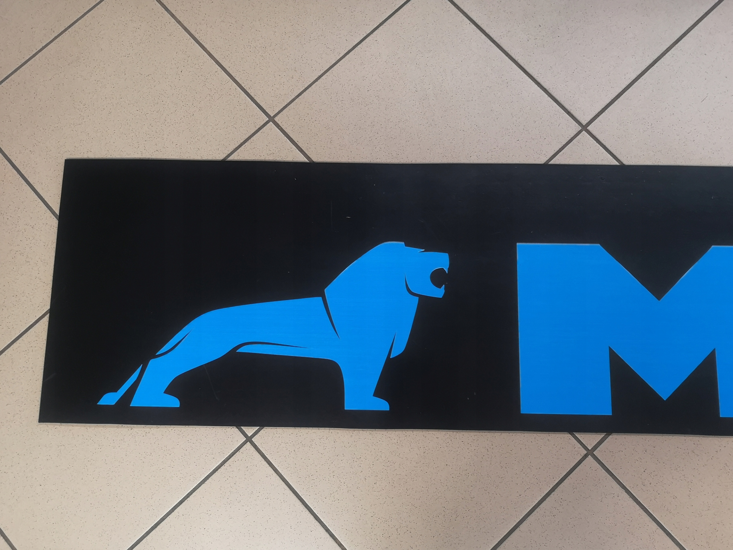 Chlapacz fartuch naczepy przyczepy MAN LEW czarny Installation side Rear