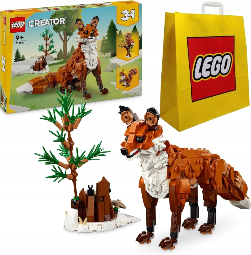 Lego Creator 3v1 31154 Lesní zvířátka: Červená liška taška