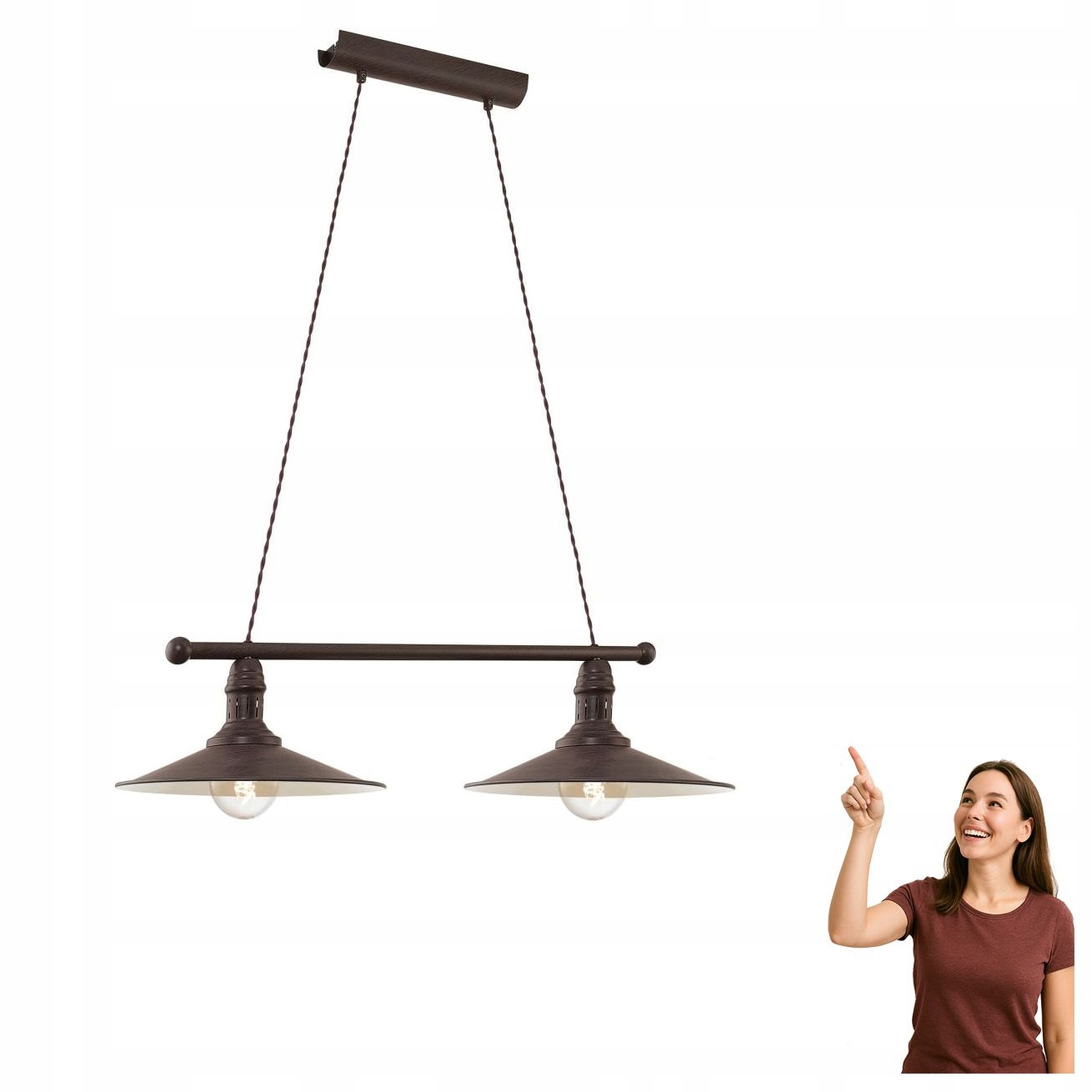 Závěsná lampa Stockbury 49457 Eglo