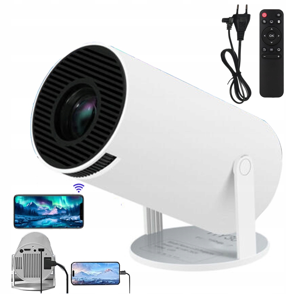 Projektor 2.4/5G Wifi Bluetooth 5.0 Přenosný Smart Otočný