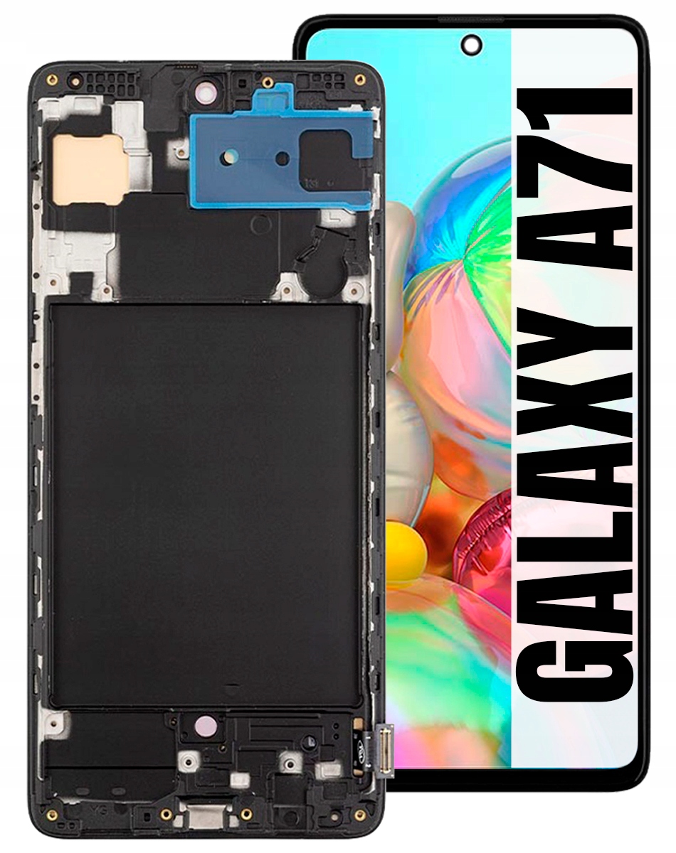 Displej Pro Samsung Galaxy A71 A715 Oled Plná Velikost 6,70 LCD Rámeček