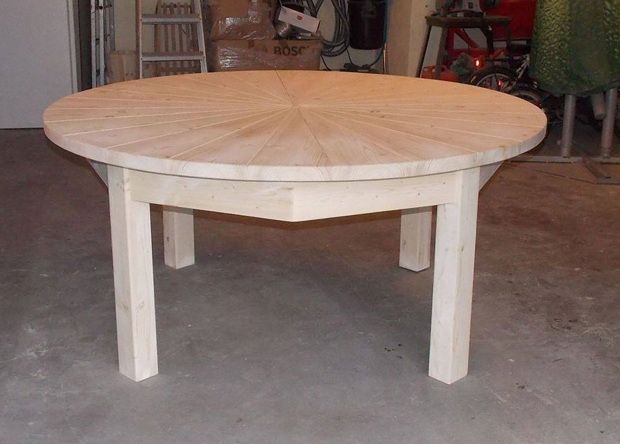 Stół ogrodowy, okrągły 180 170 160 150 140 130 120 Materiał dominujący drewno