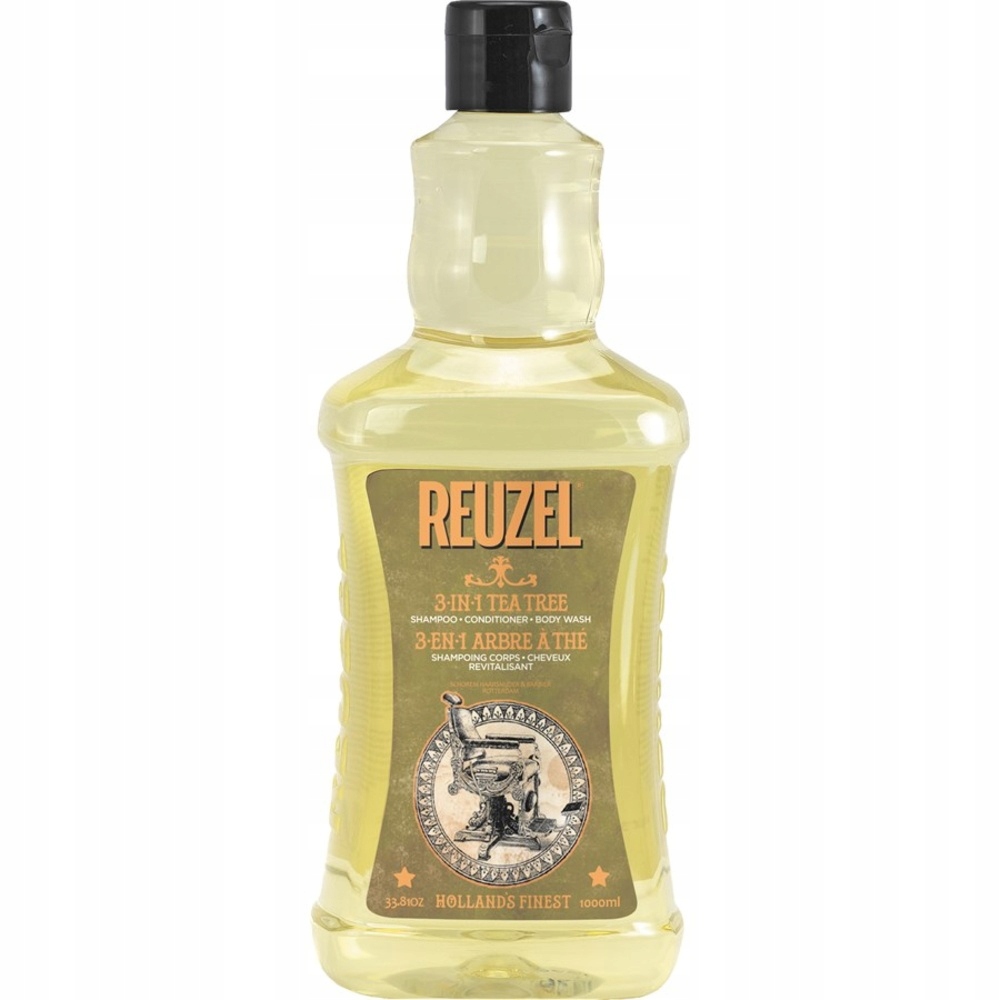 Reuzel 3v1 Shampoo šampon – kondicionér a sprchový gel Tea Tree 1000 ml