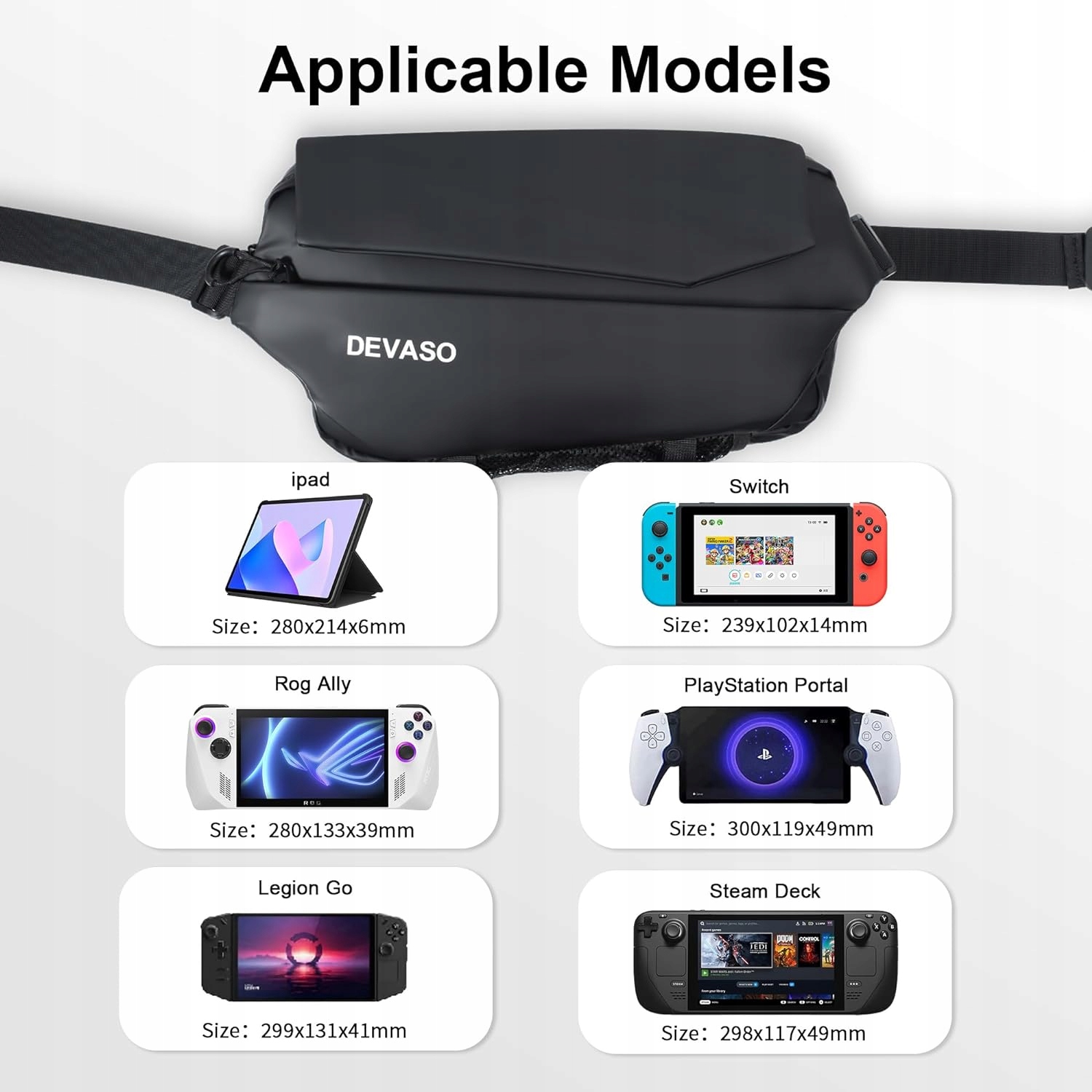 ETUI NA PLAYSTATION PORTAL/ROG ALLY/SWITCH WODOSZCZELNA TORBA PODRÓŻNA Kod producenta 112830711