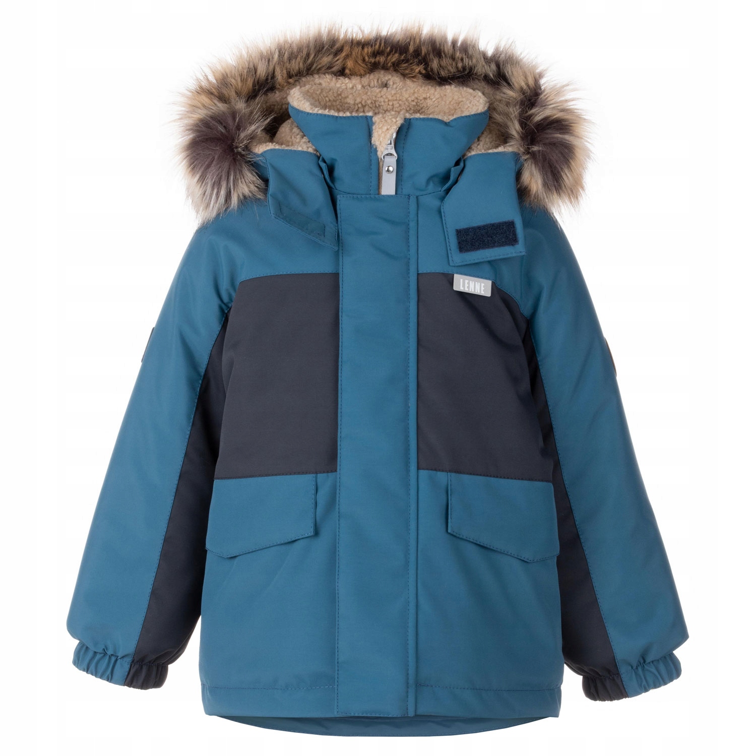 Chłopięca Kurtka/Parka ocieplana Nick niebieska Lenne, r. 104