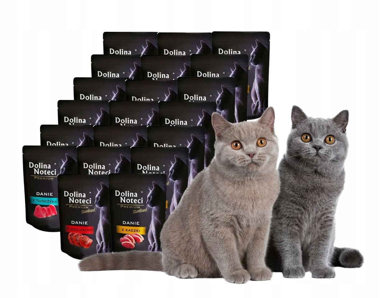 Levně Mokré krmivo pro kočky Dolina Noteci Premium Jídlo MIX 3 příchutí 20x85 g