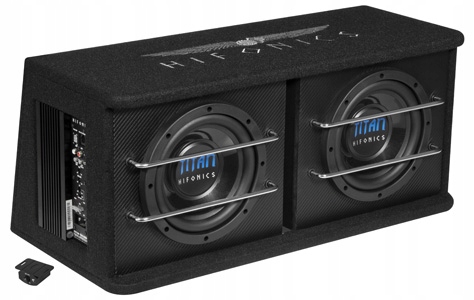 Subwoofer Aktywny Skrzynia Basowa Hifonics TDA200R 2x 20 cm 600W
