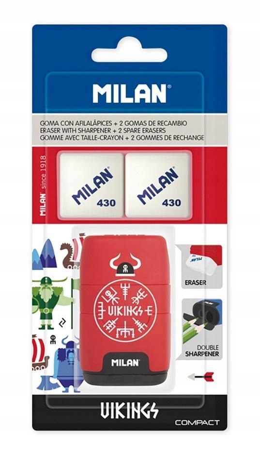 TEMPERÓWKO-GUMKA COMPACT VICKINGS + 2 GUMKI MILAN