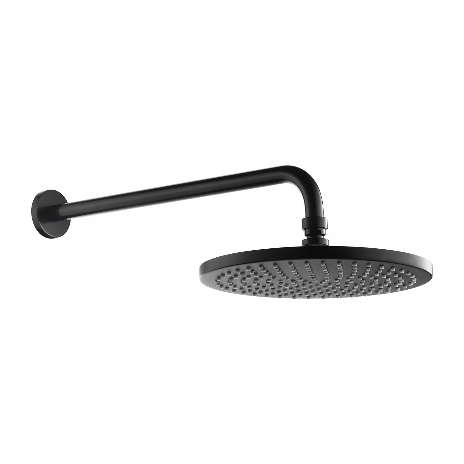 Omnires dažďová sprcha 25 cm okrúhla s ramenom, čierny pololesk WGSET1BL