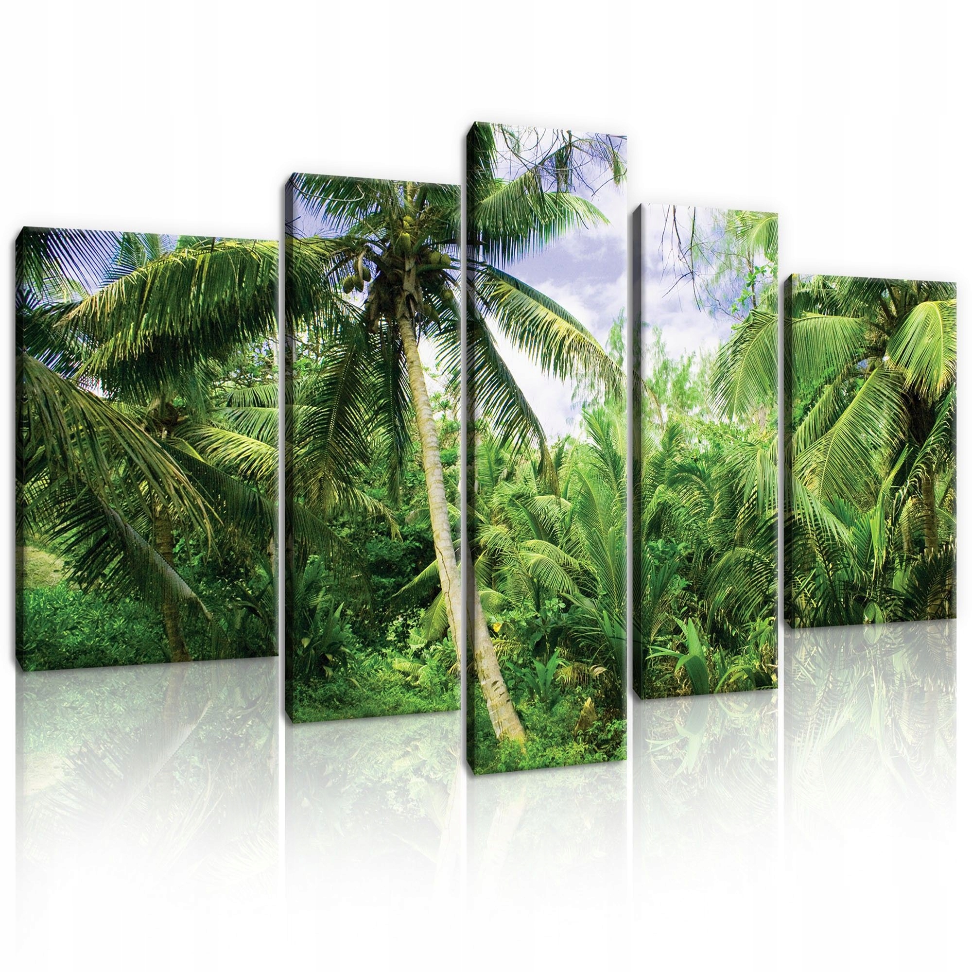 Obraz 170x100 Tropické palmy zelená príroda les exotika raj odpočinok