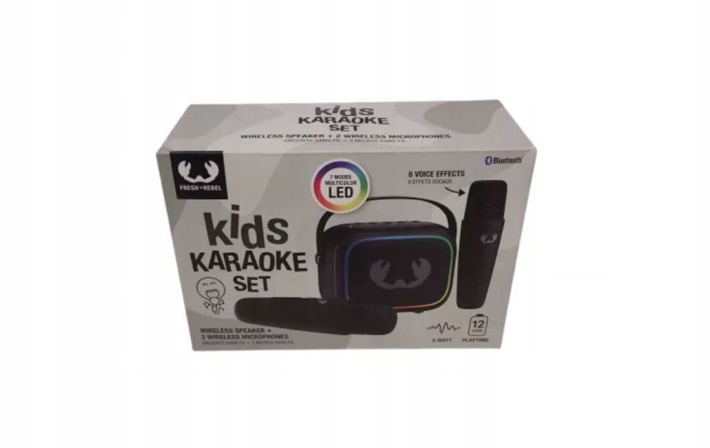 Přenosný reproduktor Fresh 'n Rebel Karaoke Kids černý 5 W