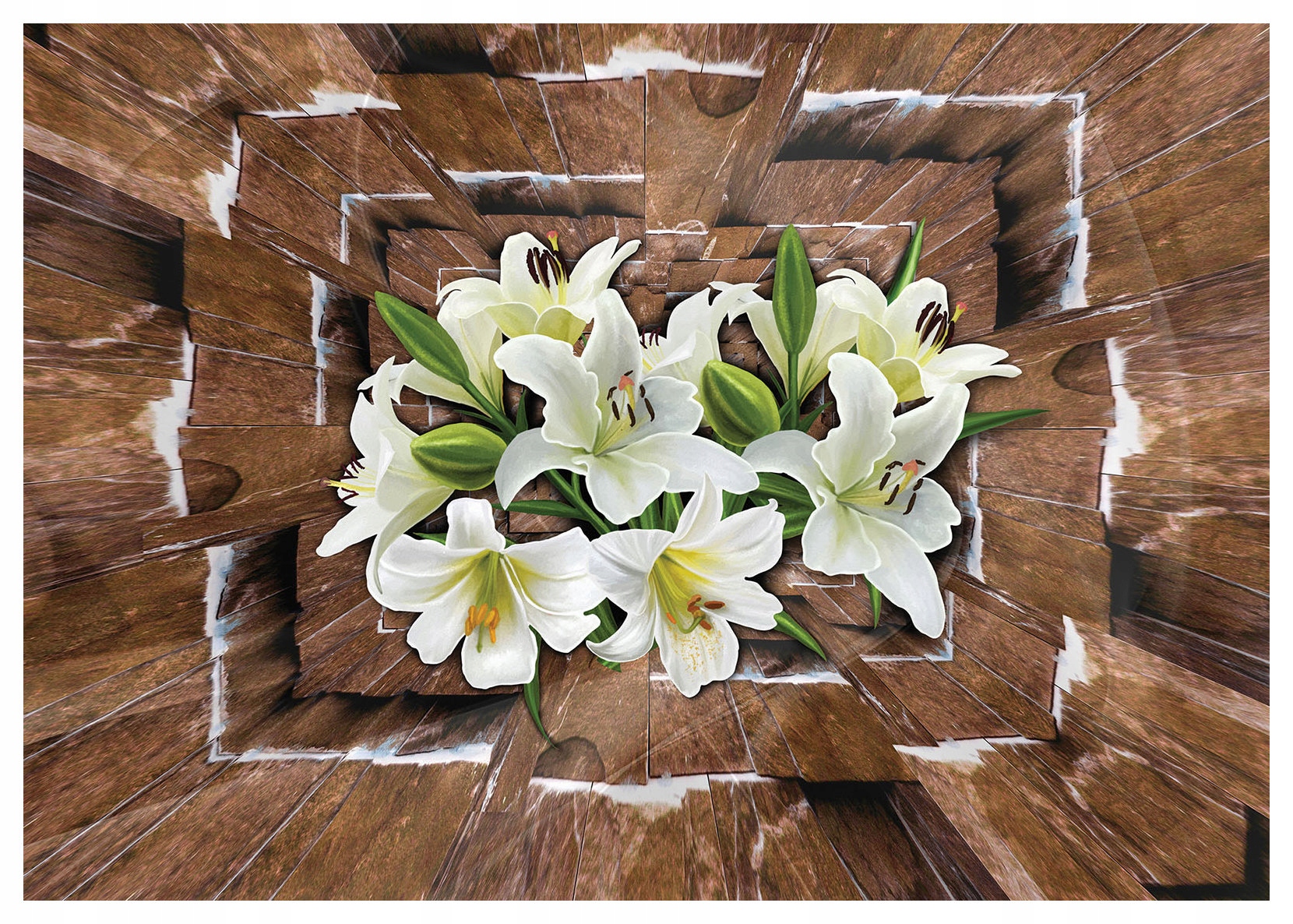 Fototapeta Lilie v tunelu vinylová 254x184 elegantní dekor lepidlo