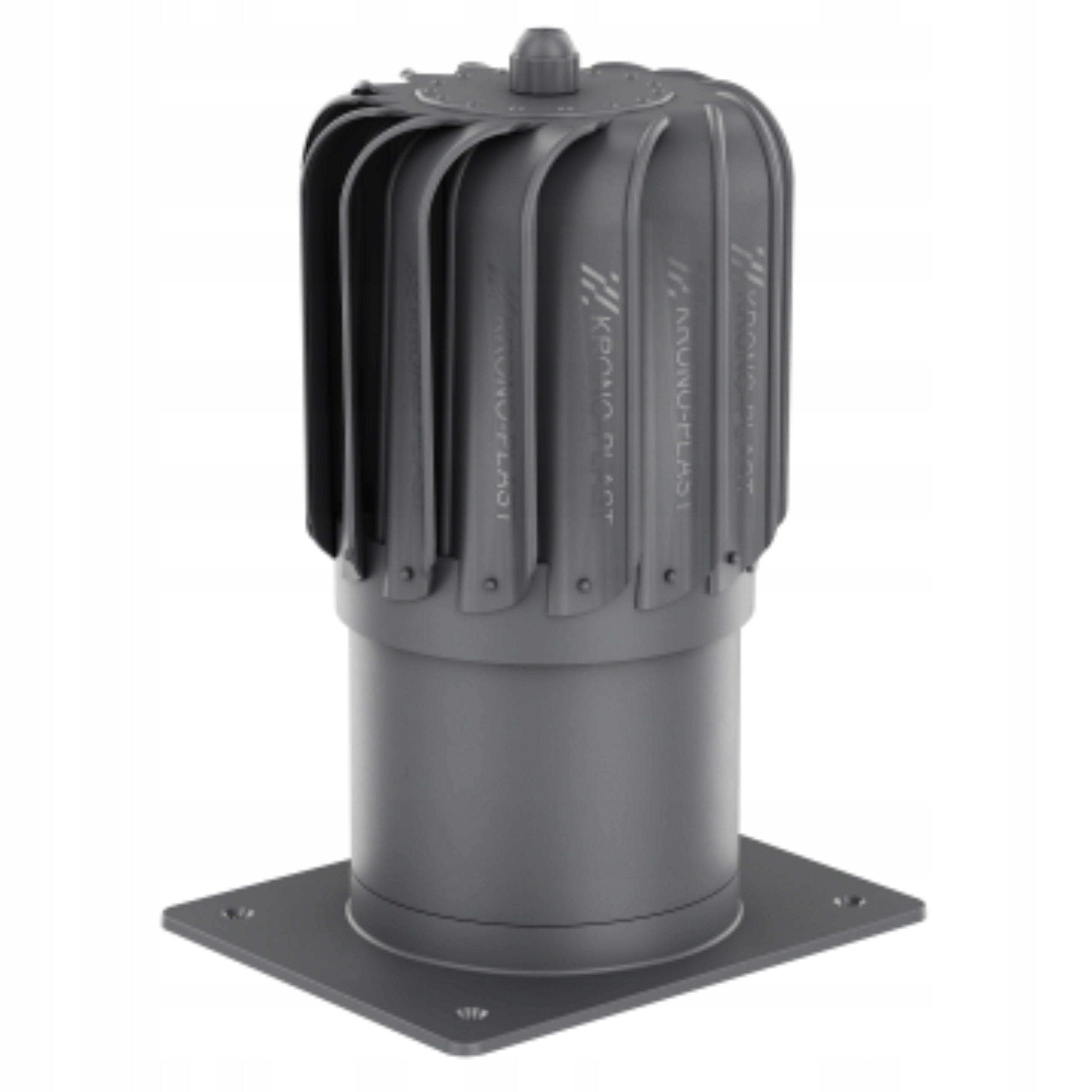 Podélná komínová vložka Otočná Pro Větrání s krizí fi150 Grafit 7024