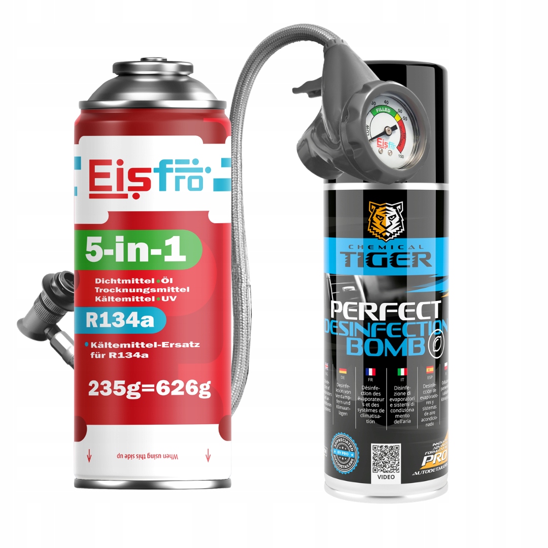 Gaz Pro Klimatizace R134A chladivo 5v1 Kabel Osvěžovač