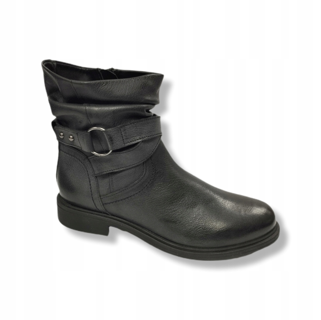 Dámské kotníkové boty grafitové Next kůže vel.