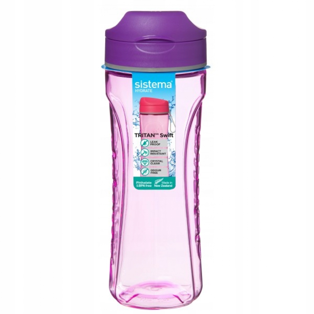 

Butelka na wodę tritanowa Sistema fioletowa 0,6 l