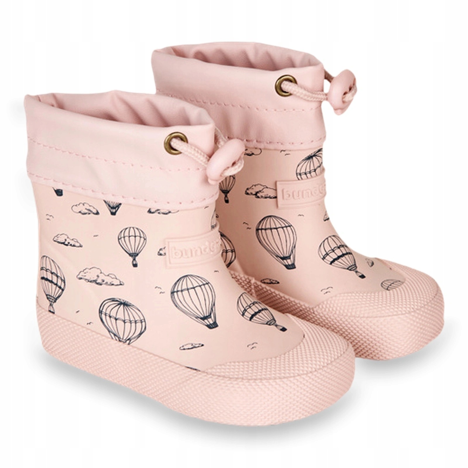 Kalosze barefoot wsuwane dziecięce Bundgaard Cover Old Rose Balloon 23