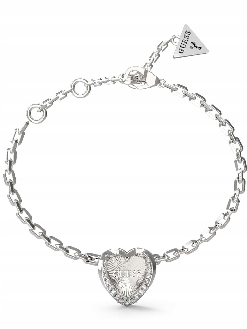 Guess Mon Amour stříbrný dámský náramek křišťály JUBB04607JW (s)