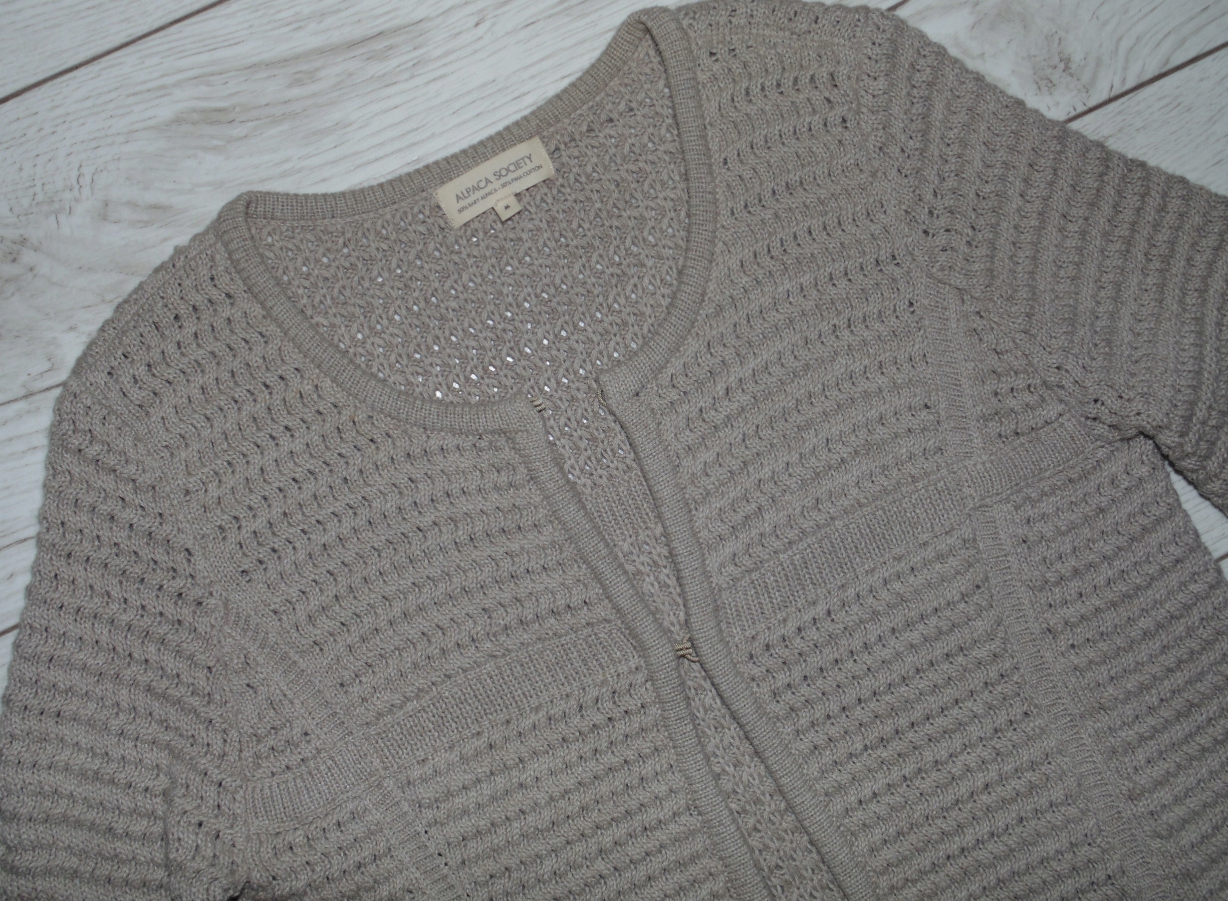 ALPACA SOCIETY SWETER BLEZER BABY ALPACA WOOL M Rozmiar M