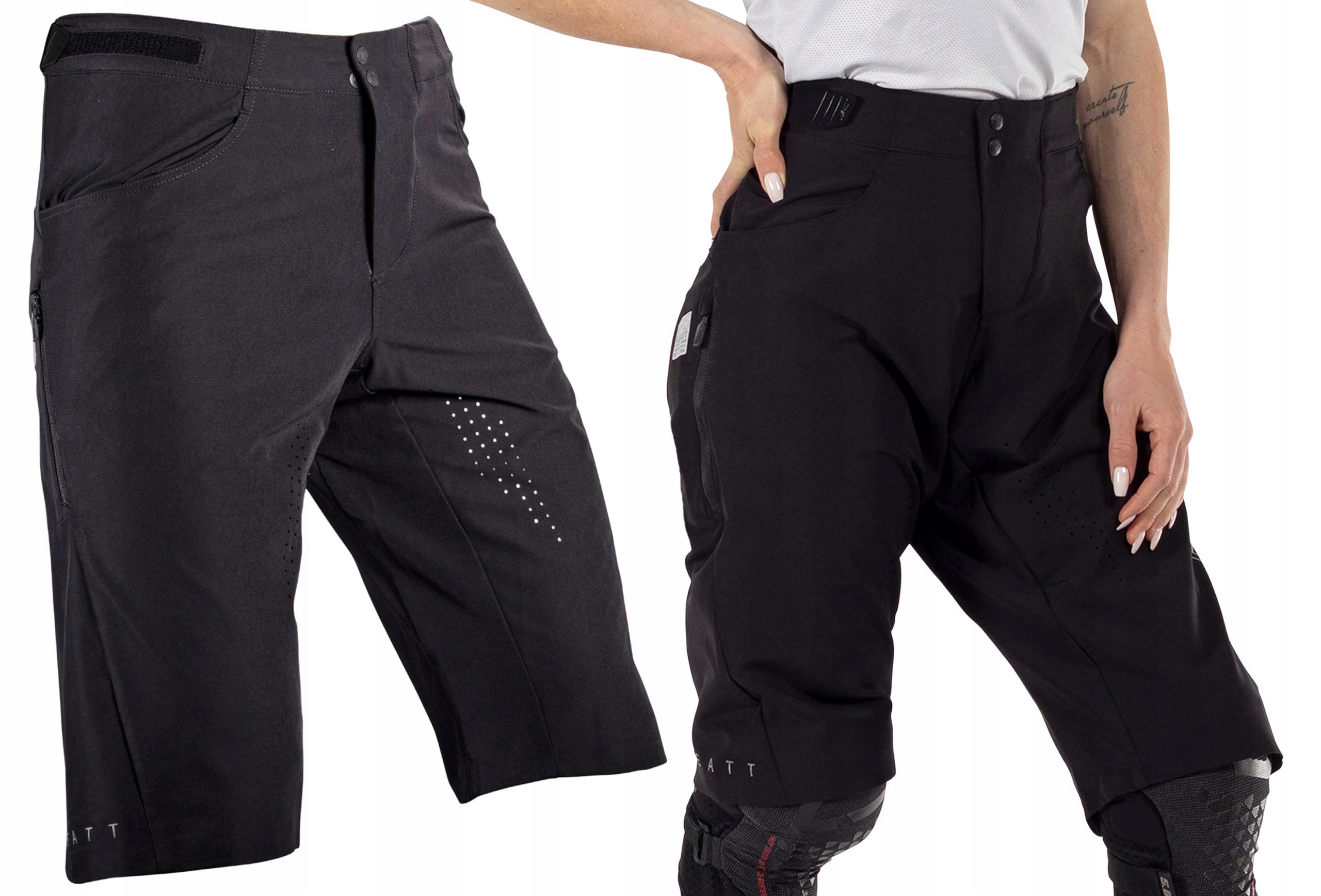 Kraťasy cyklistické kraťasy Leatt Trail 2.0 Black Xs