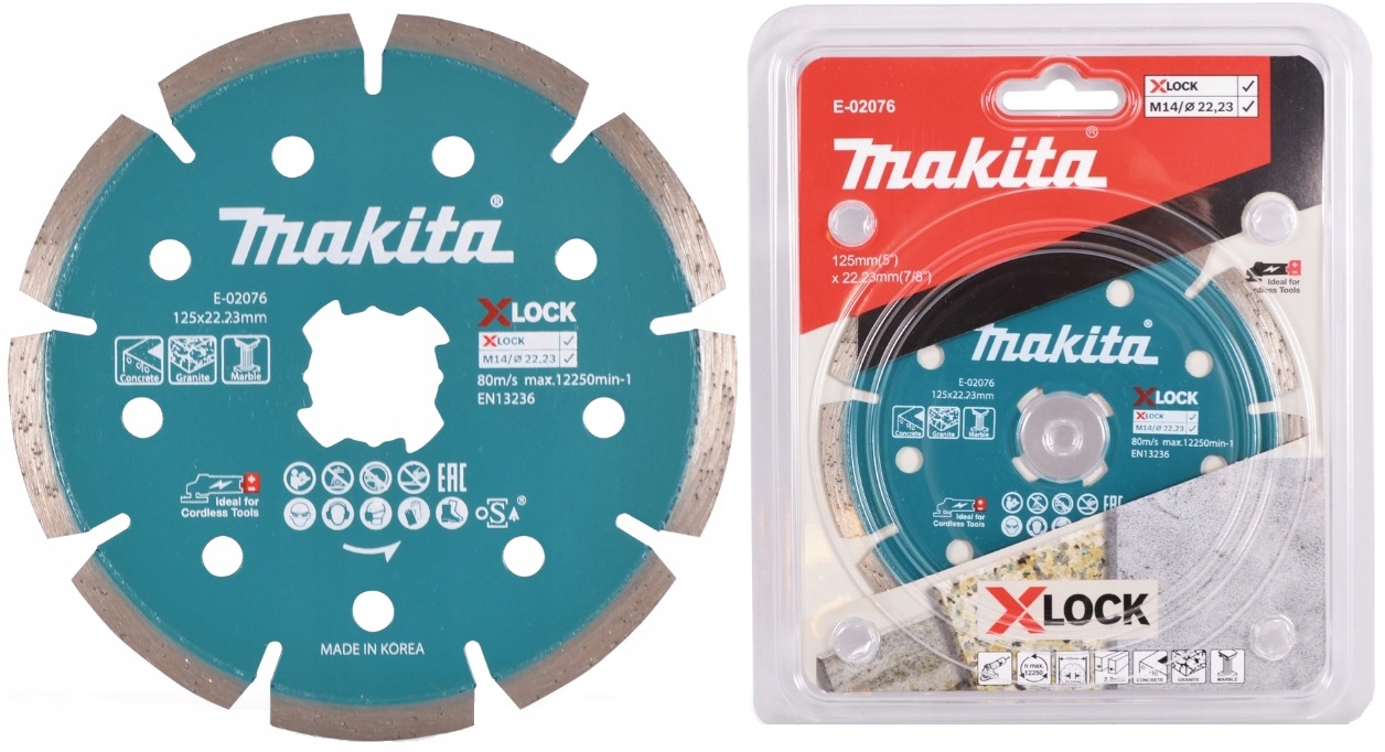 Makita E-02076 Diamantový Kotouč 125 mm X-lock