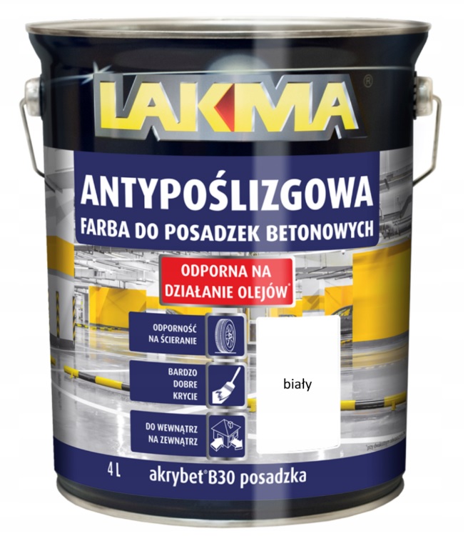 Akrybet B30 Beton Lakma biały 4 L
