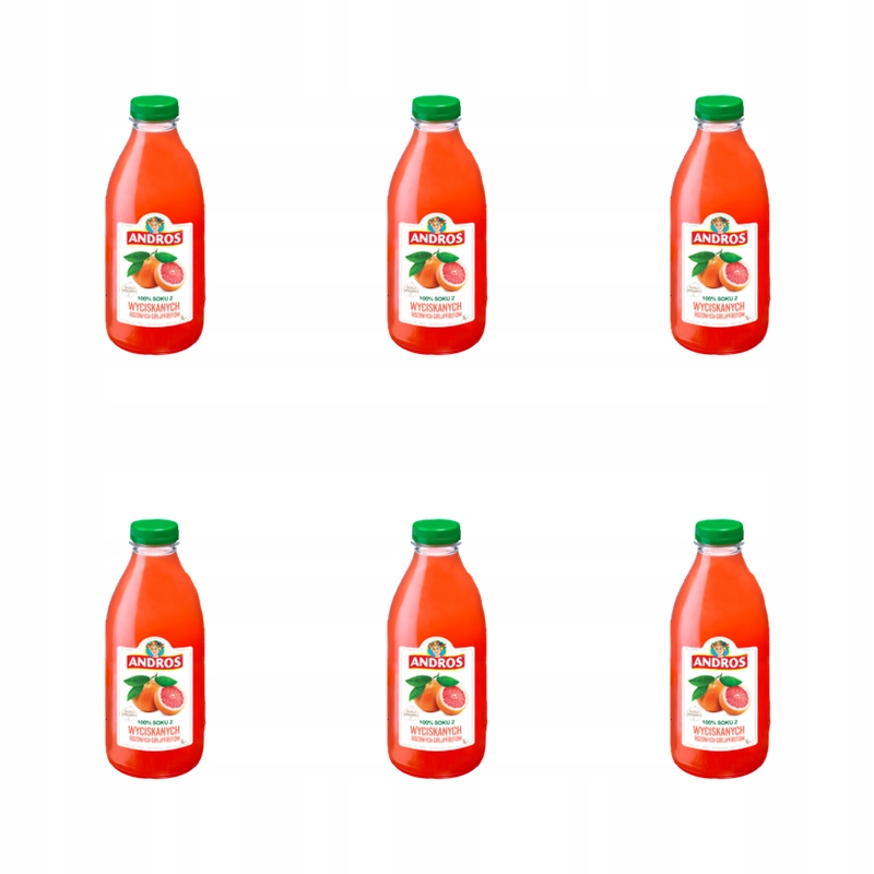 Andros Šťáva z růžových vylisovaných grapefruitů 1 l X6