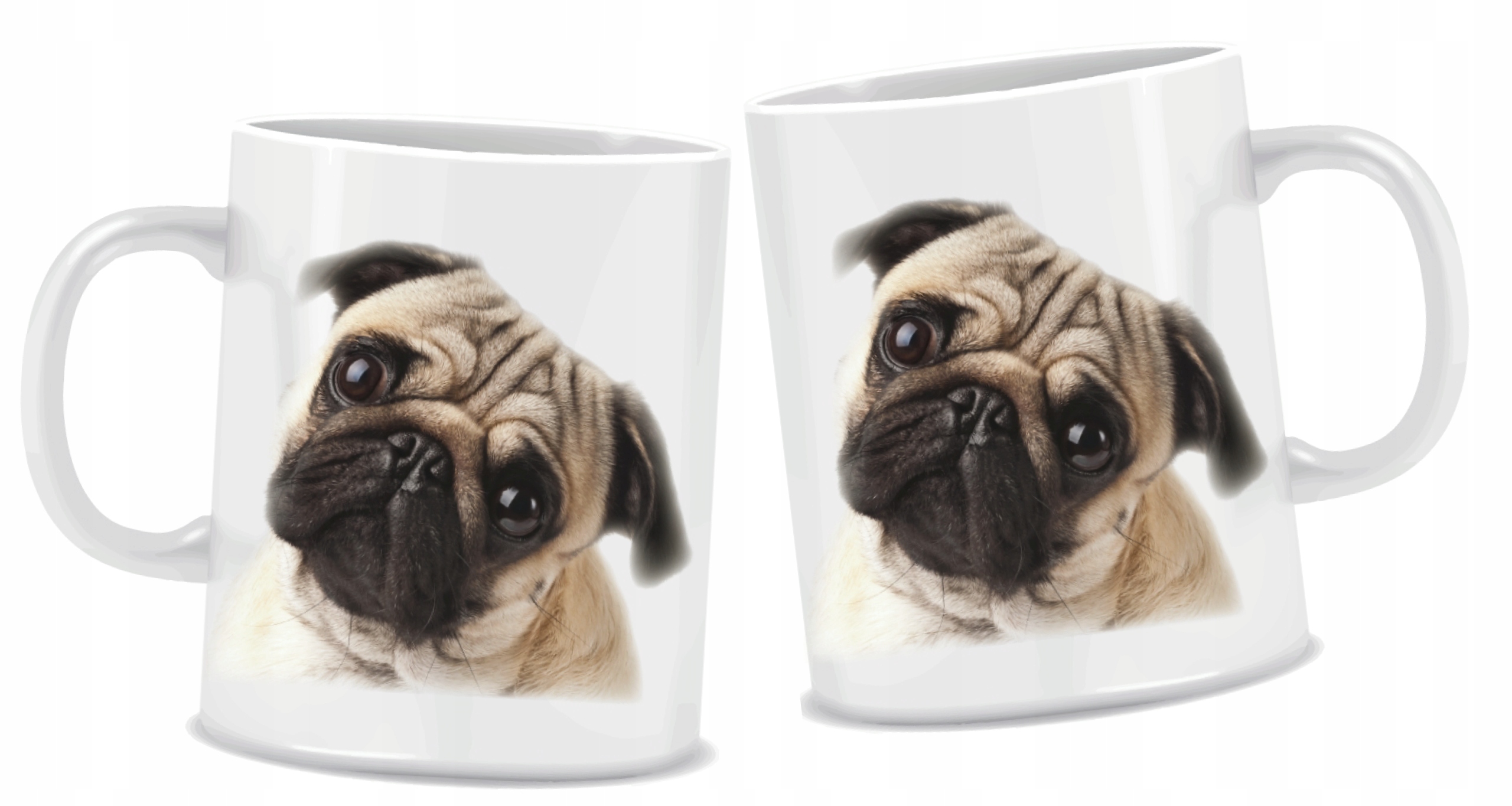 

Kubek Pies Mops na prezent 330ml + kartonik