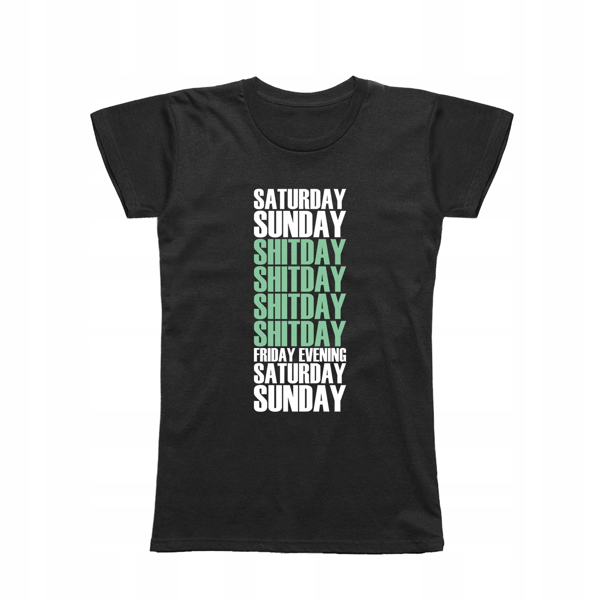 

S - Koszulka T-shirt Tydzień Weekend Śmieszna Shit