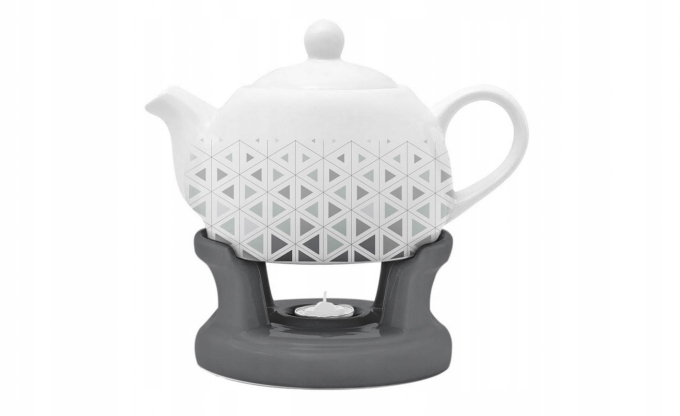 

Czajnik Imbryk Dzbanek podgrzewacz 1 l Trójkaty