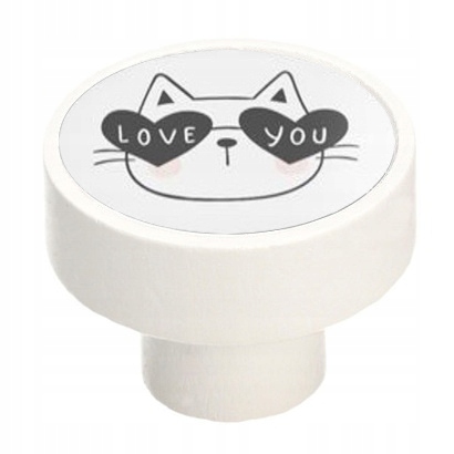 

Gałka meblowa GD08 drewniana dziecięca Kot V99