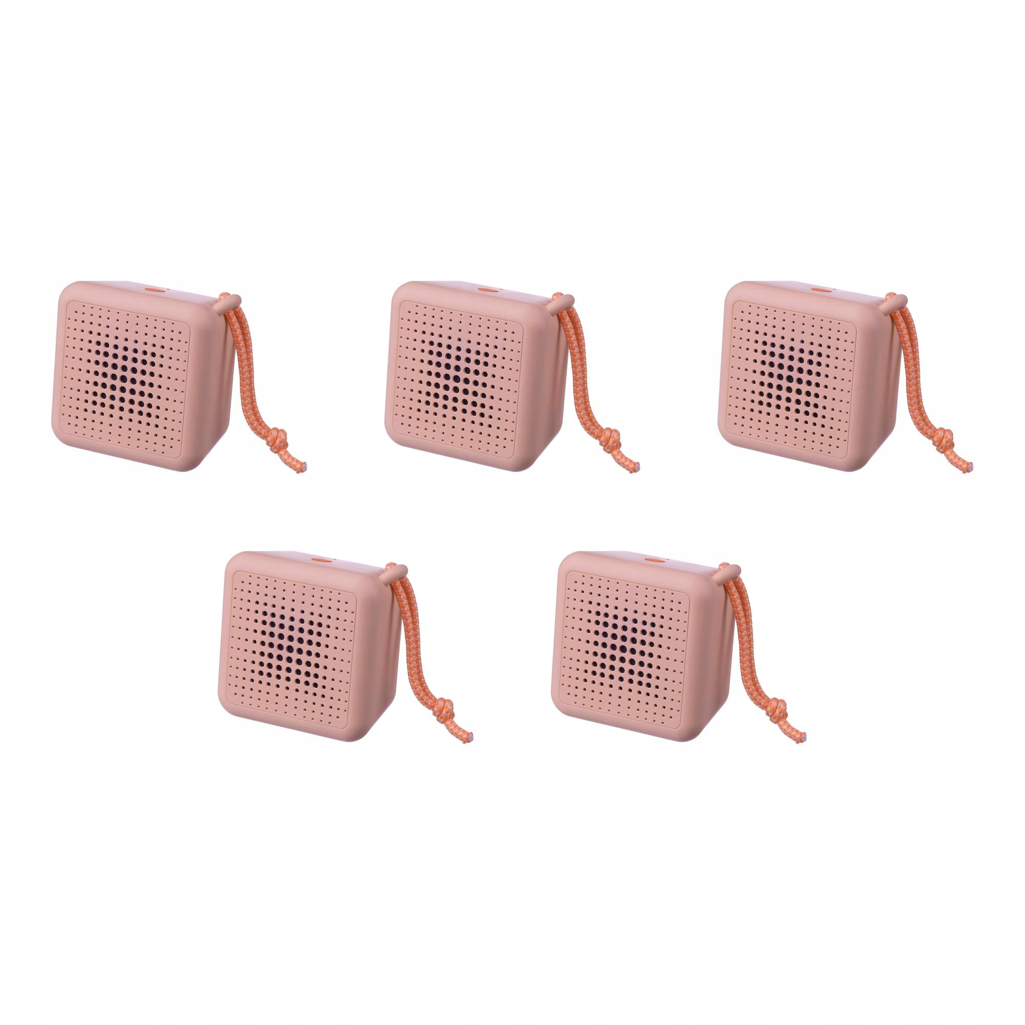 5 ks Bluetooth reproduktor Vappeby voděodolný, růžový, přenosný